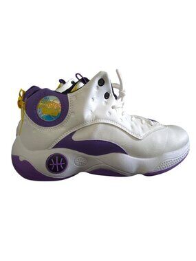 Basketball Stone High Top Basketball Sneakers White Purple Size 43 Casual Shoes